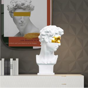 Sculpture decoration-Hotel decoration-雕塑-家居擺設-軟裝佈置-小衛石膏像-創意擺設