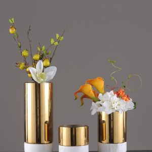 Metal vase-Brass vase-Creative decoration-花瓶-金屬花器-玻璃花樽-擺設花瓶-家具擺設