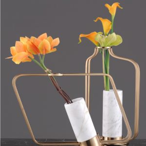 Metal vase-Brass vase-Creative decoration-花瓶-金屬花器-玻璃花樽-擺設花瓶-家具擺設