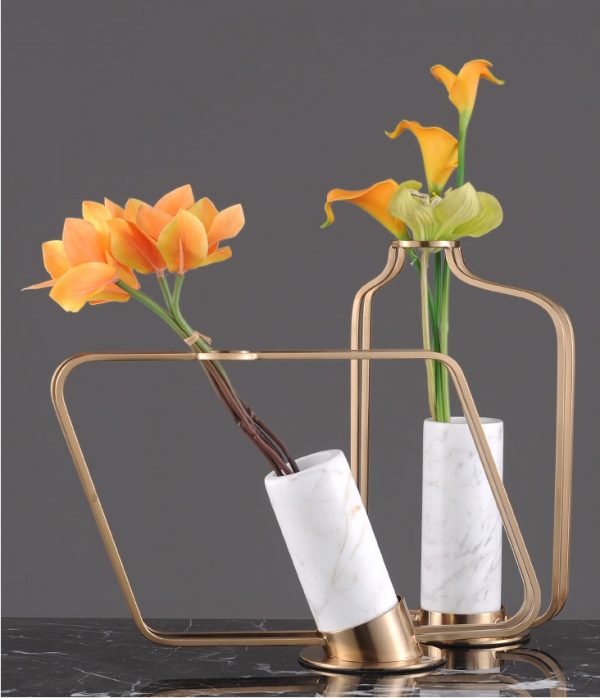 Metal vase-Brass vase-Creative decoration-花瓶-金屬花器-玻璃花樽-擺設花瓶-家具擺設