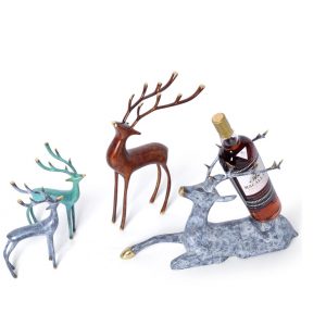 Deer-Metal deer-風水鹿-風水擺設-金鹿-軟裝擺設-樣板房擺設